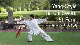 杨式51式太极剑,古韵剑法，动静之间彰显太极魅力